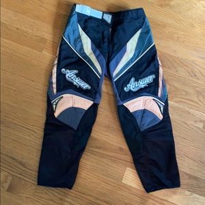 Answer racing pants size youth 24